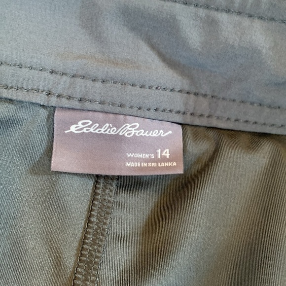 Eddie Bauer Gray Skort  Mini Skirt Built-In Shorts Women’s Size 14 - Picture 8 of 8
